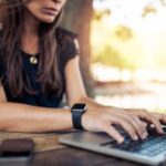 woman shopping online